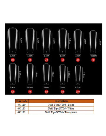 Pilot Club Nail Tips NT06 - Beige